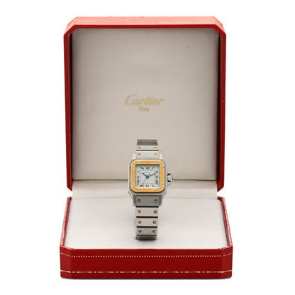 Cartier Stainless Steel 18K Yellow Gold 24mm Santos De Cartier Galbee Automatic Watch 5 of 5