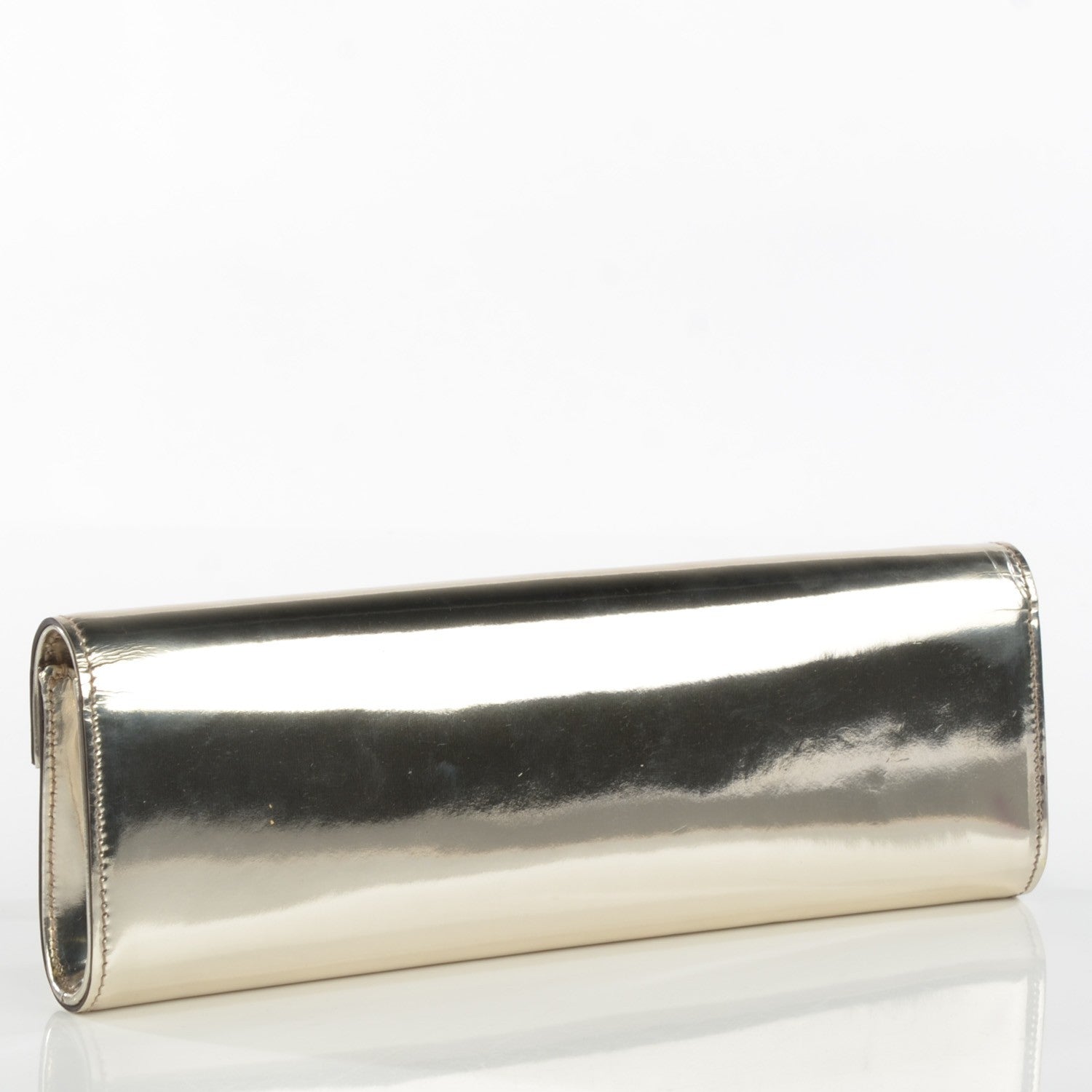 Gucci Patent Padlock Clutch Gold 3 of 7