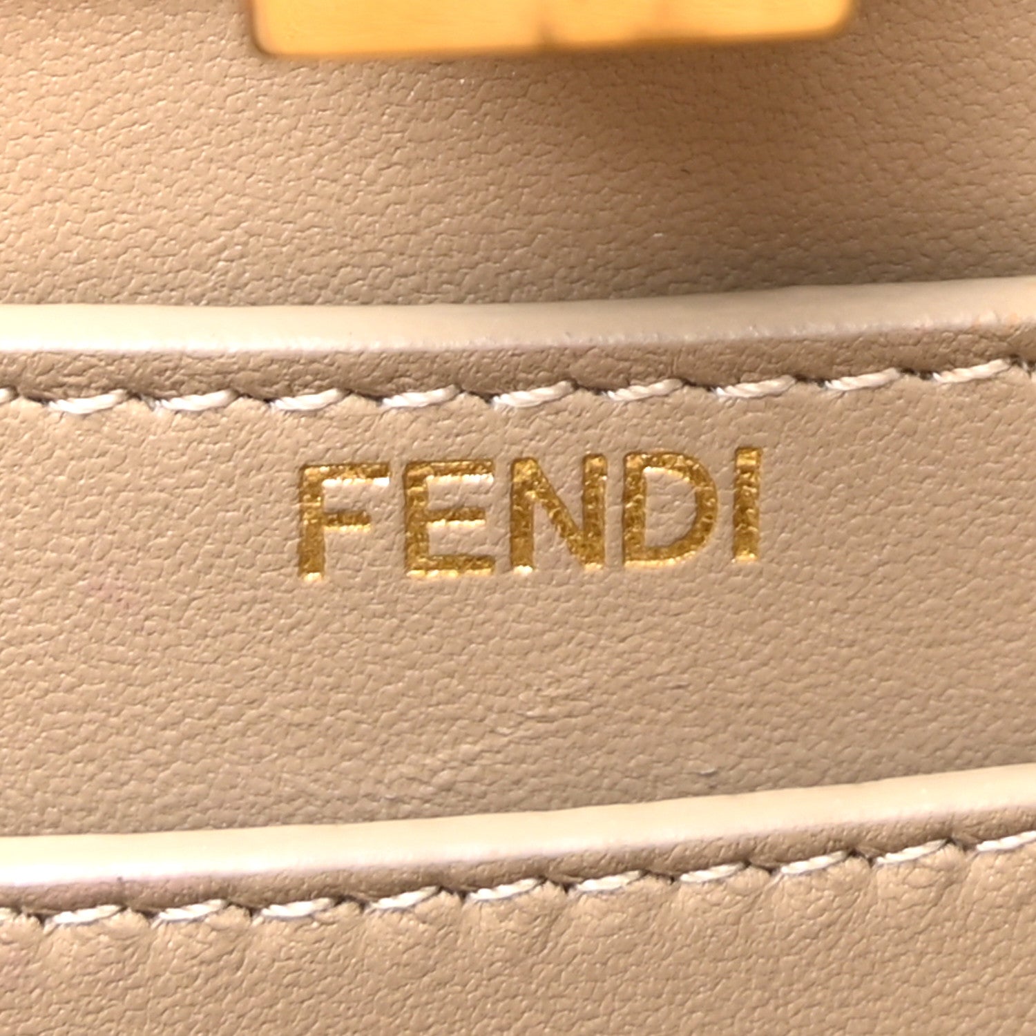 Fendi Shiny Nappa Petite Peekaboo I SEE U Satchel Tortora 6 of 11
