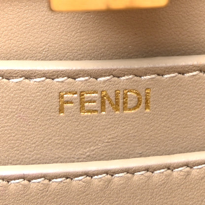 Fendi Shiny Nappa Petite Peekaboo I SEE U Satchel Tortora 6 of 11