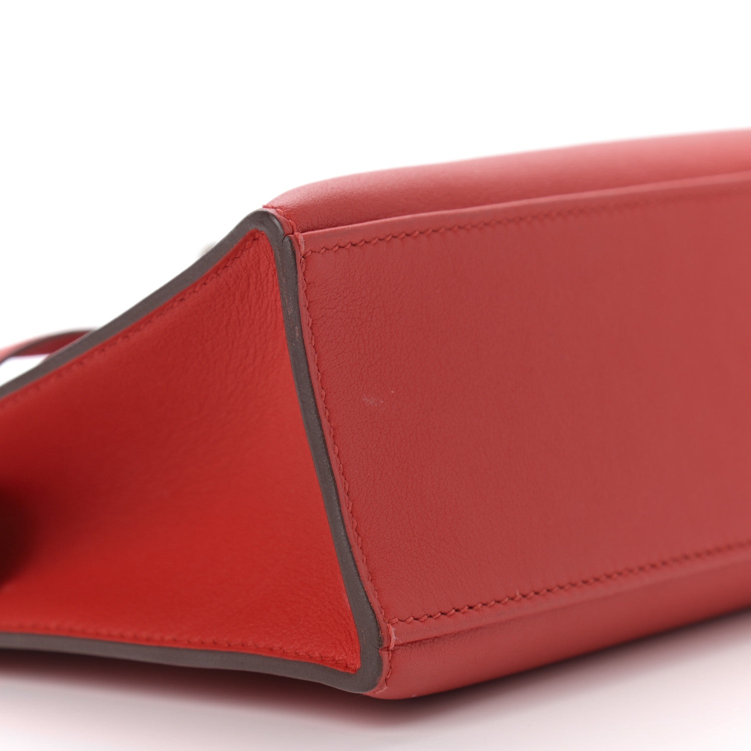 Hermes Swift Kelly Pochette Clutch Rouge Tomate 8 of 16