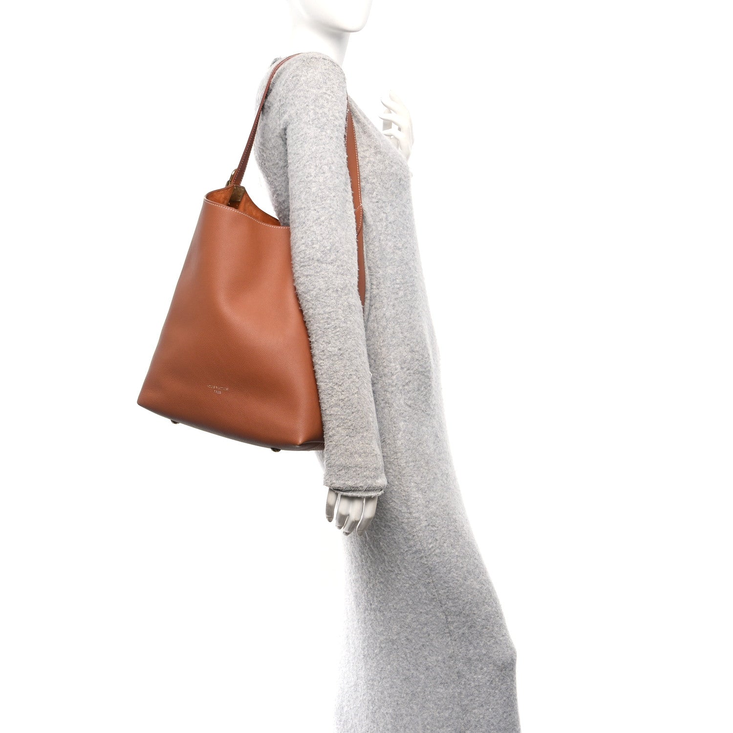 Louis Vuitton Grained Calfskin Low Key Hobo MM Cognac 2 of 10