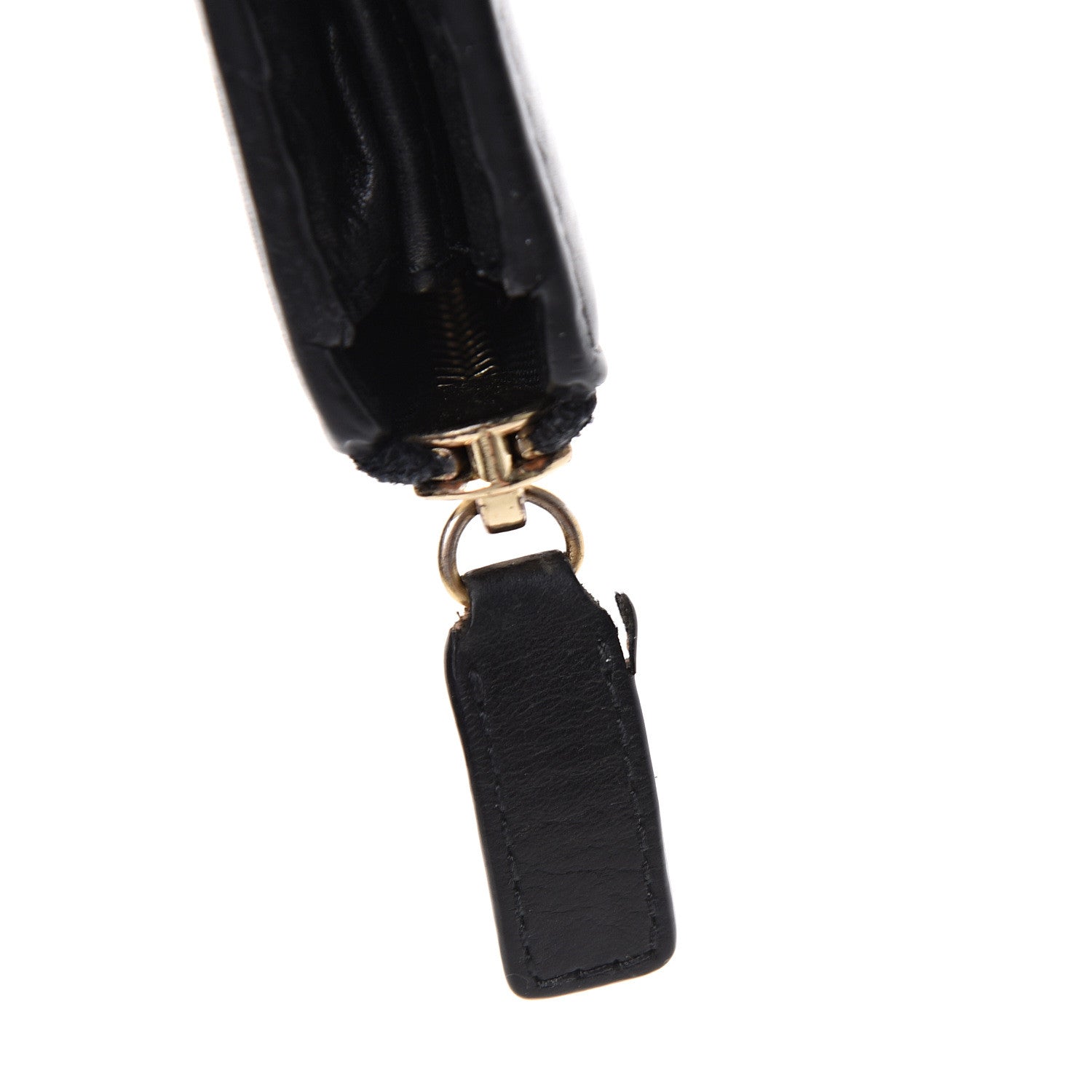 Givenchy Sugar Goatskin Studded Pandora Half Zip Long Wallet Black 7 of 8