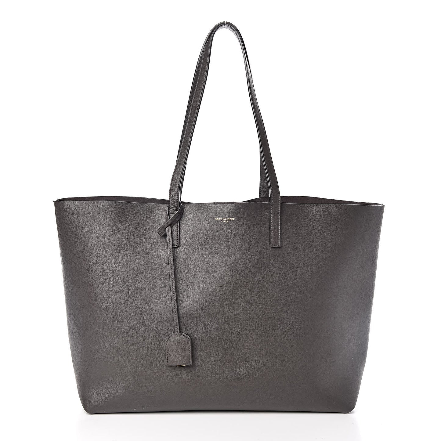 Calfskin Large Shopping Tote Dark Grey