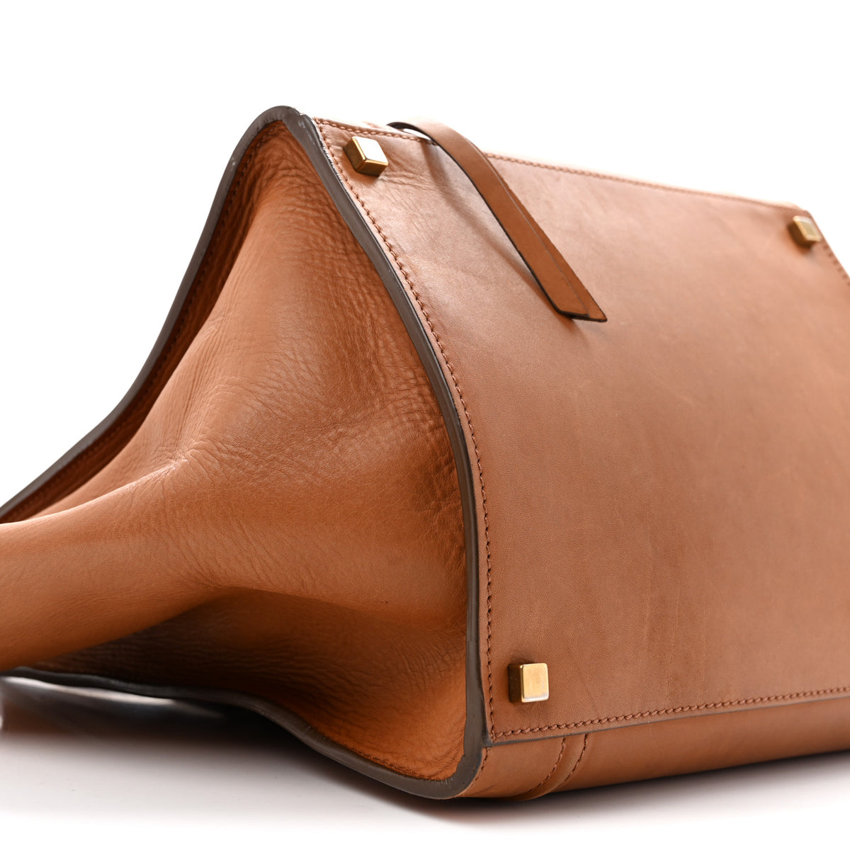 Natural Calfskin Medium Phantom Luggage Tan