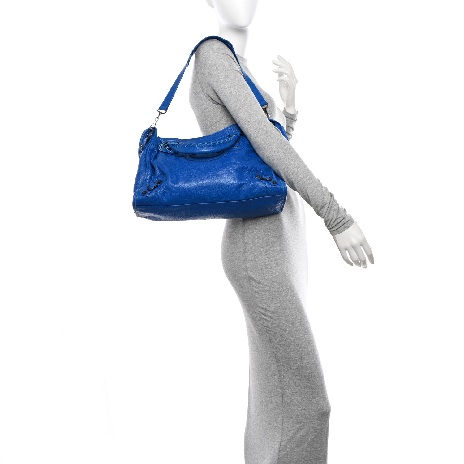 Balenciaga Agneau Classic Hardware City Bleu Lazuli 2 of 12