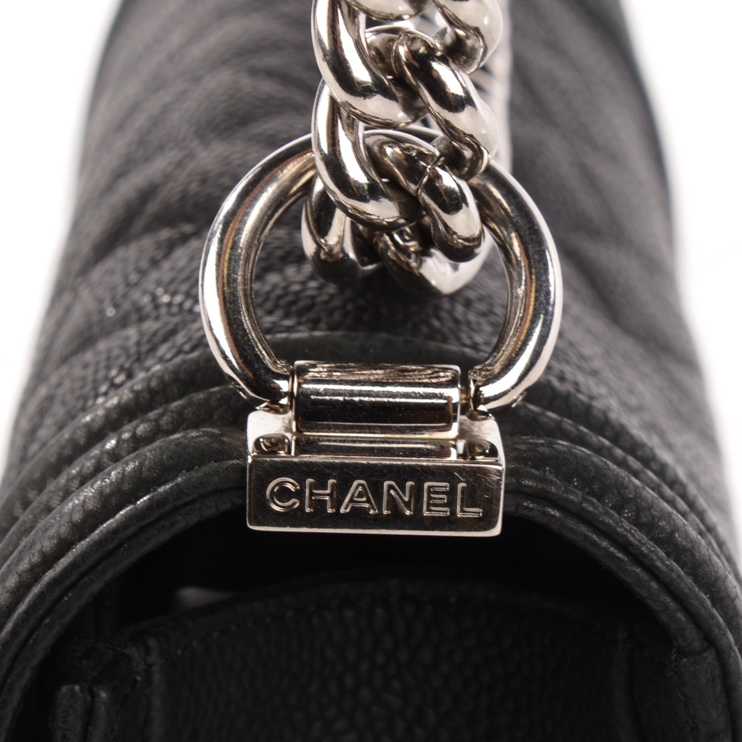 Chanel Caviar Quilted Medium Boy Flap Black 6 of 9