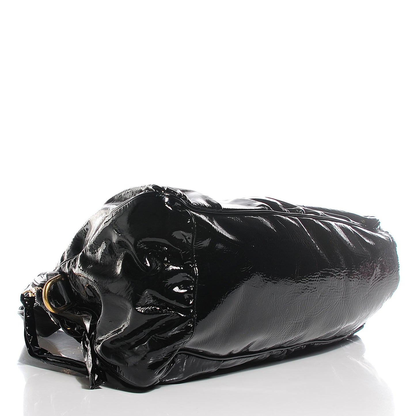 Patent Medium Hysteria Top Handle Bag Black