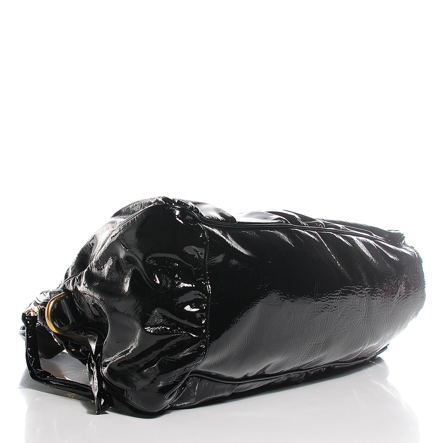 Gucci Patent Medium Hysteria Top Handle Bag Black 4 of 7