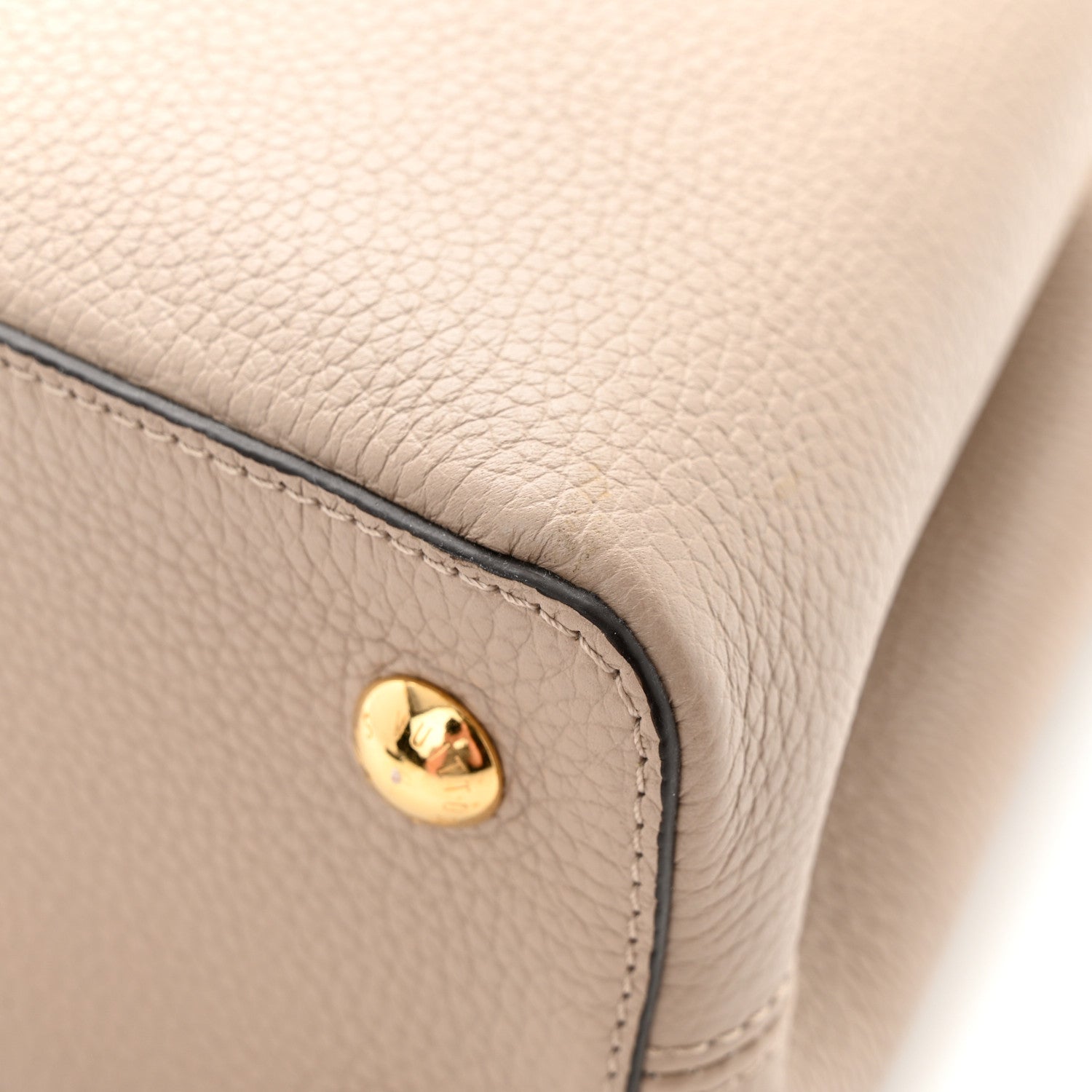 Louis Vuitton Taurillon Capucines PM Galet 12 of 12