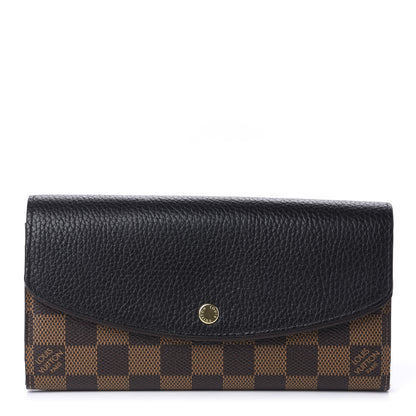 Louis Vuitton Damier Ebene Normandy Wallet Black 1 of 10