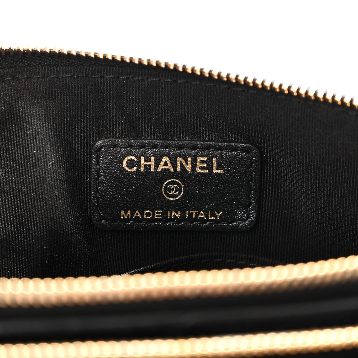 Chanel Shiny Lambskin Quilted Medium Double Case With Strap Black 7 of 11