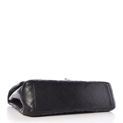 Chanel Lambskin Quilted Maxi Double Flap Black 4 of 18