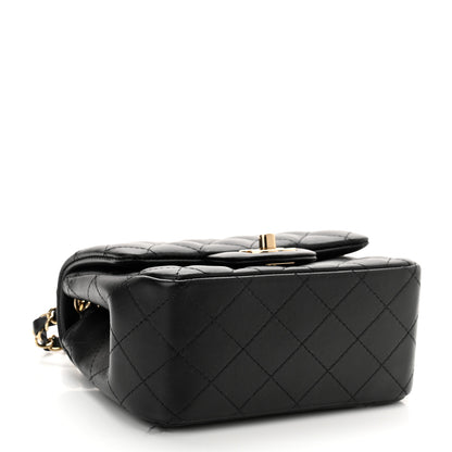 Chanel Lambskin Quilted Mini Square Flap Black 4 of 13