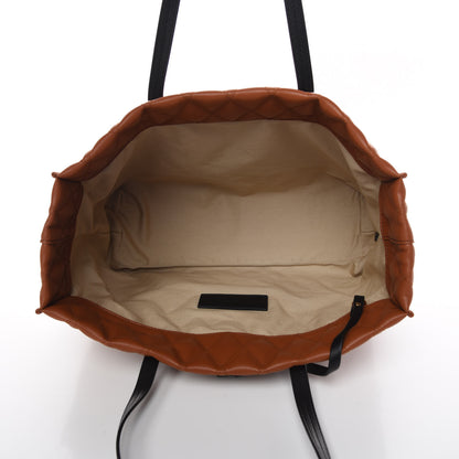 Givenchy Rubber Effect Canvas Quilted Duo Shopper Tote Chestnut 8 of 10