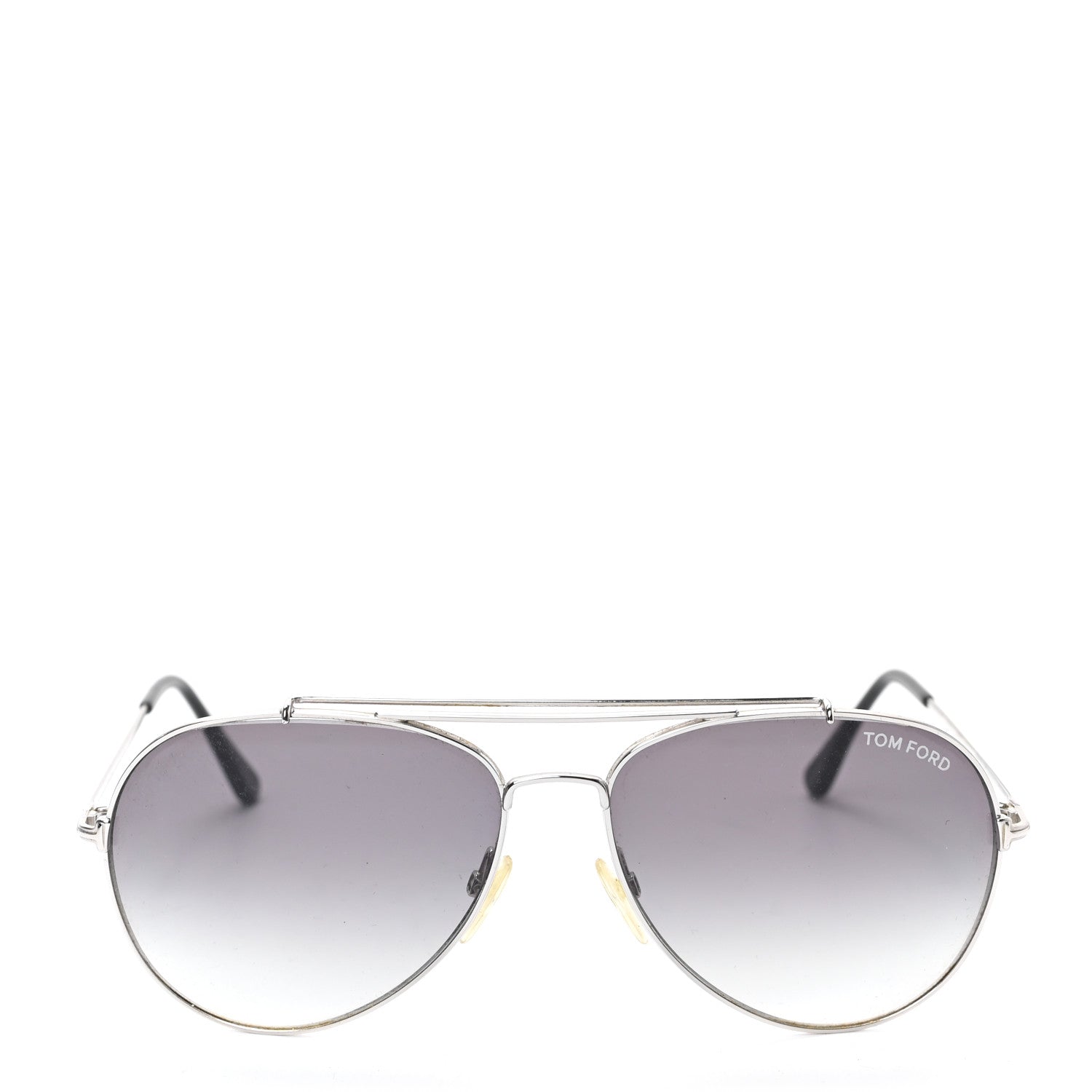 Tom Ford Indiana Aviator Sunglasses TF497 Silver 2 of 6