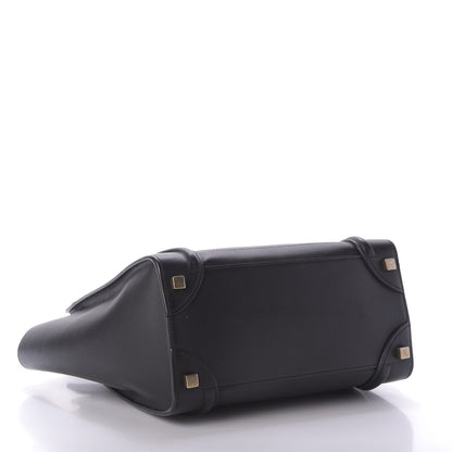 Celine Smooth Calfskin Micro Luggage Black 4 of 8
