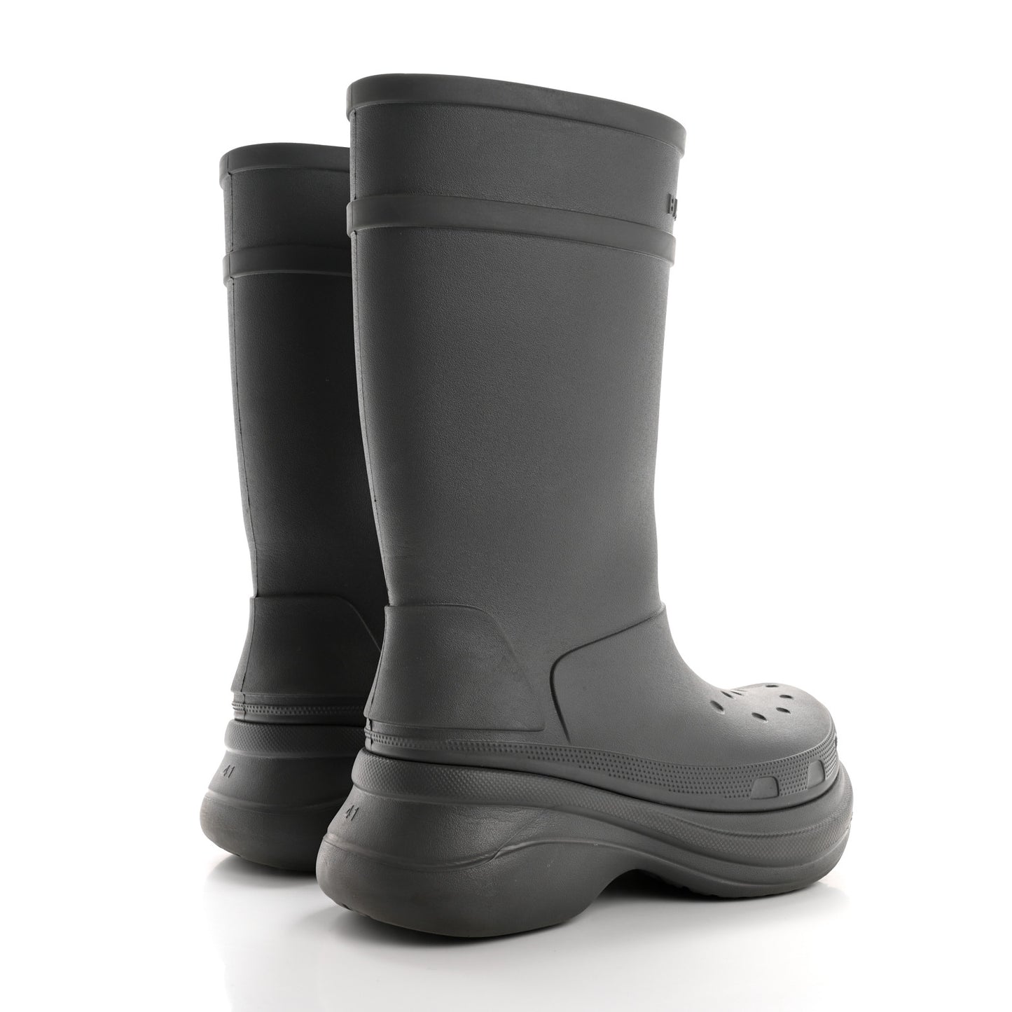 X CROCS Rubber Womens Rain Boots 41 Grafite