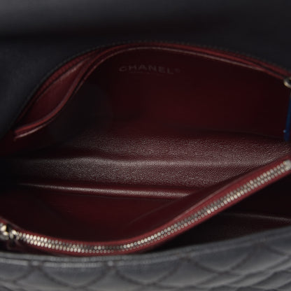 Chanel Caviar Lizard Quilted Small Coco Handle Flap Dark Grey 8 of 11