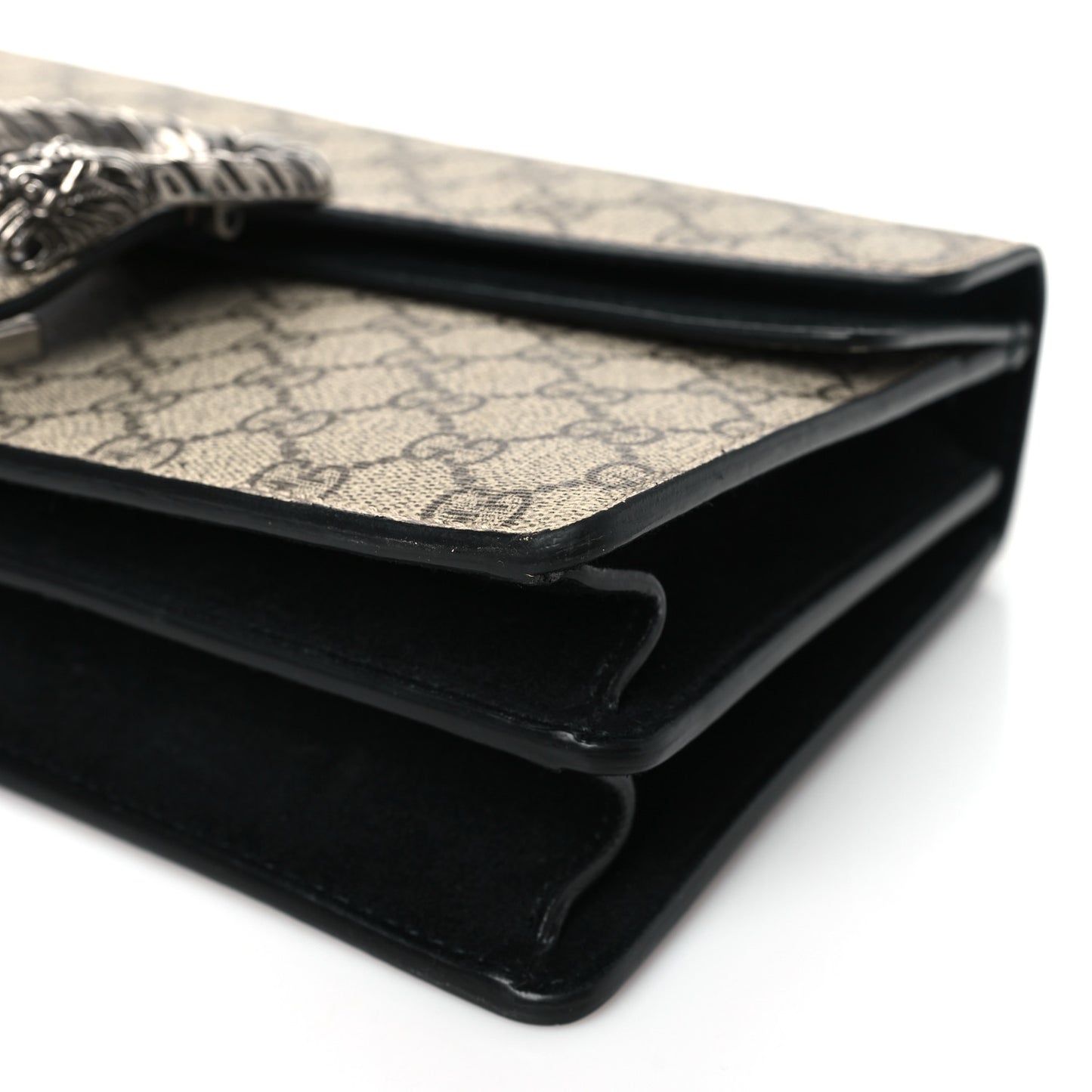 GG Supreme Monogram Small Dionysus Shoulder Bag Black