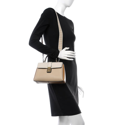 Bottega Veneta Nappa Small Bicolor Piazza Bag Mink 2 of 8