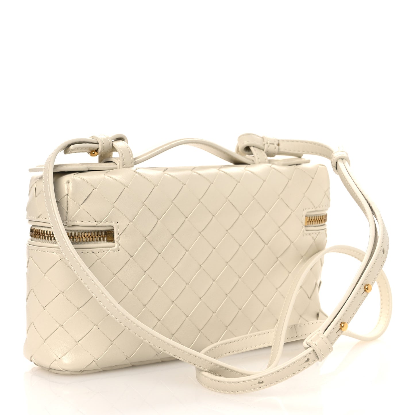 Calfskin Intrecciato Bang Bang Vanity Case Sea Salt