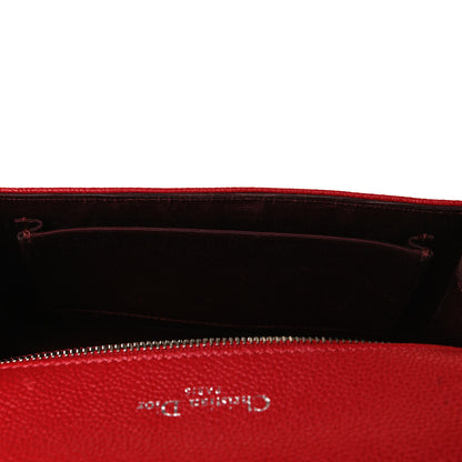 Christian Dior Grained Calfskin Small Diorama Flap Bag Red 14 of 15