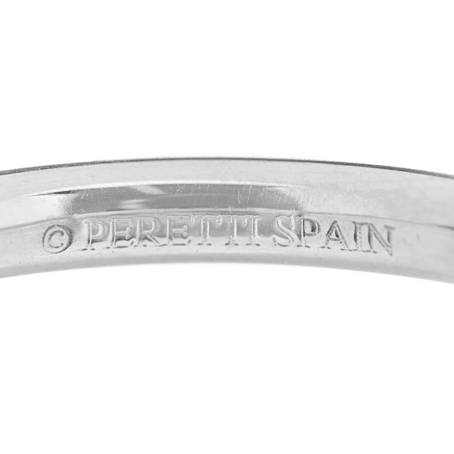 Platinum Diamond Elsa Peretti Curved Wedding Band Ring 48 4.5