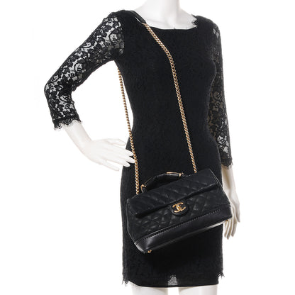 Chanel Iridescent Grained Calfskin Medium Globe Trotter Flap Black 2 of 10