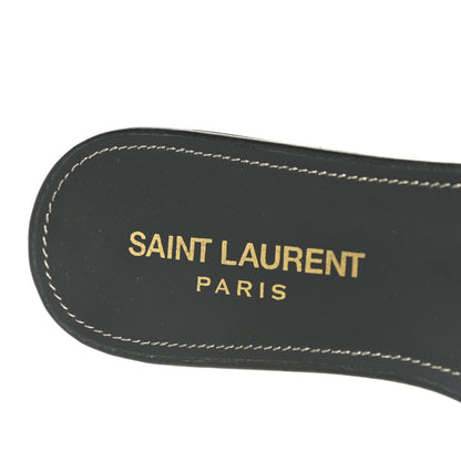 Saint Laurent Calfskin Tribute 05 Slide Sandals 35.5 Black 11 of 11