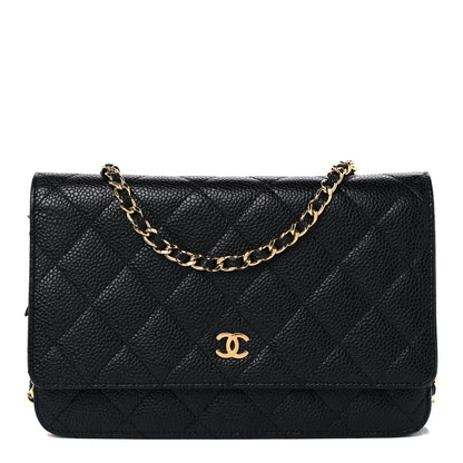 Chanel Caviar Quilted Wallet on Chain WOC Black 1 of 14