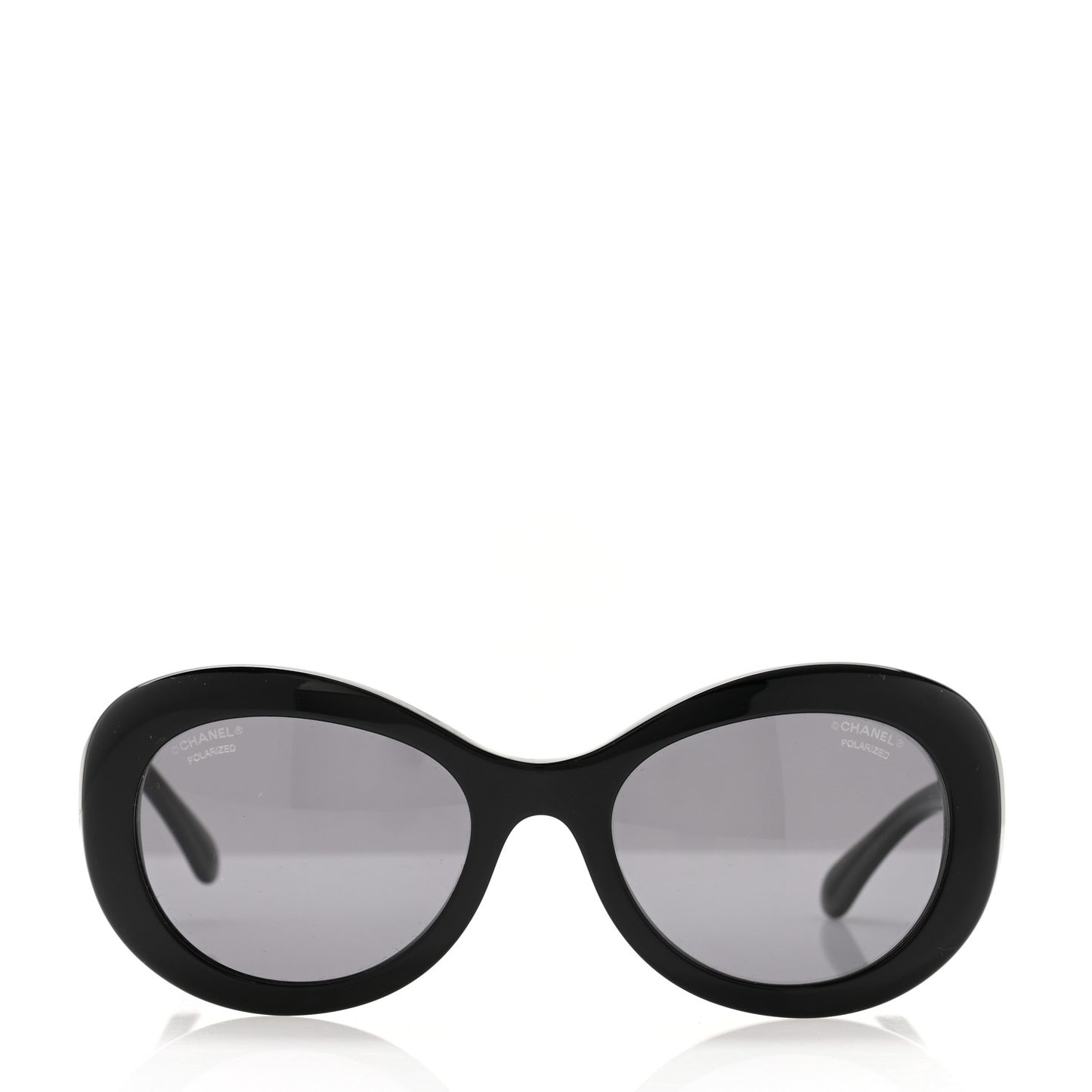 Acetate Polarized Oval CC Sunglasses 5469-B-A