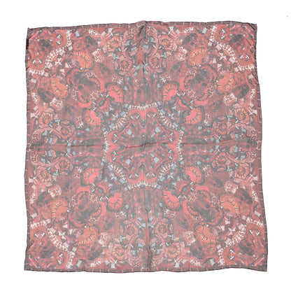 Alexander McQueen Silk Chiffon Chinese New Year Scarf Red 1 of 3