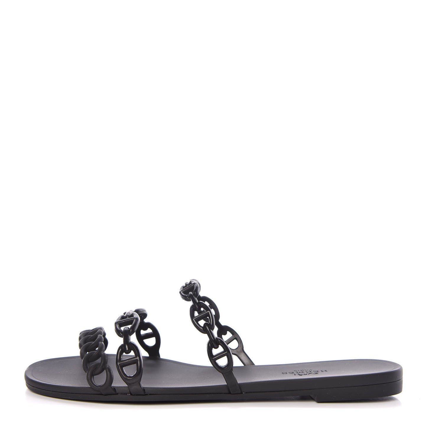 Rubber Chaine d'Ancre Rivage Sandals 37 Black