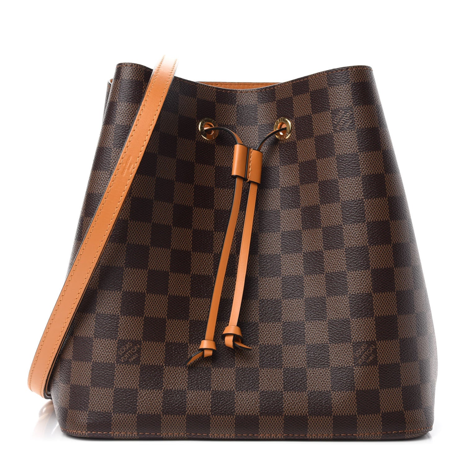 Louis Vuitton Damier Ebene Neonoe MM Safran 1 of 11