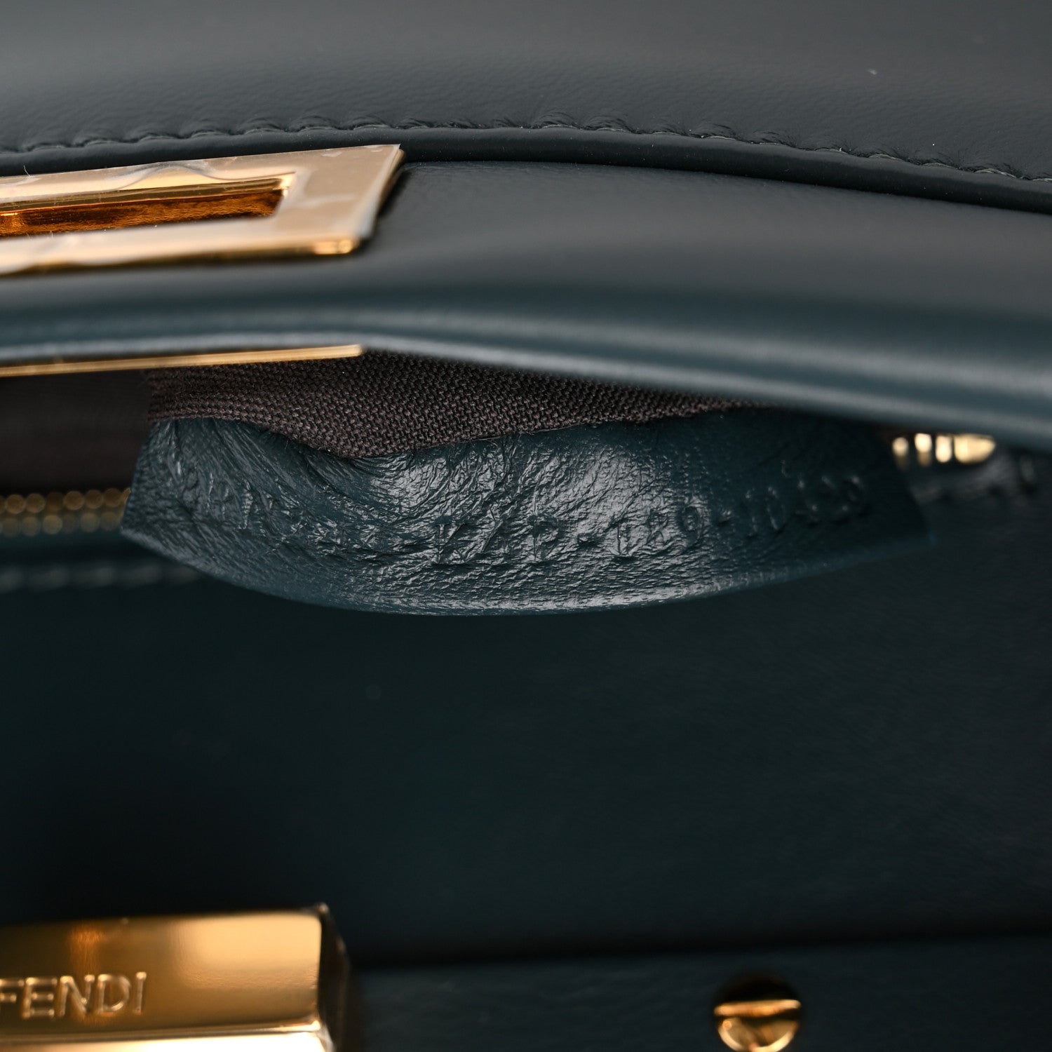 Fendi Nappa Mini Peekaboo Iconic Satchel Amazzonia 6 of 8