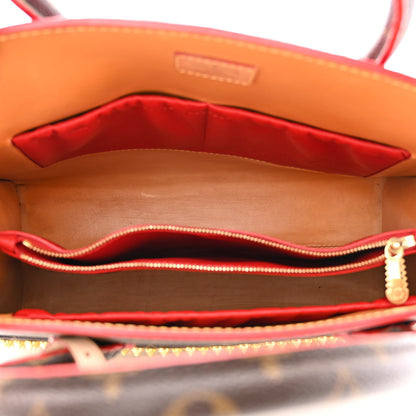 Louis Vuitton Monogram Calf Hair Spikes Iconoclasts Christian Louboutin Tote Red 5 of 9