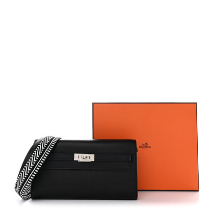 Hermes Evercolor Cavale Kelly Wallet To Go Black Multicolor 10 of 10