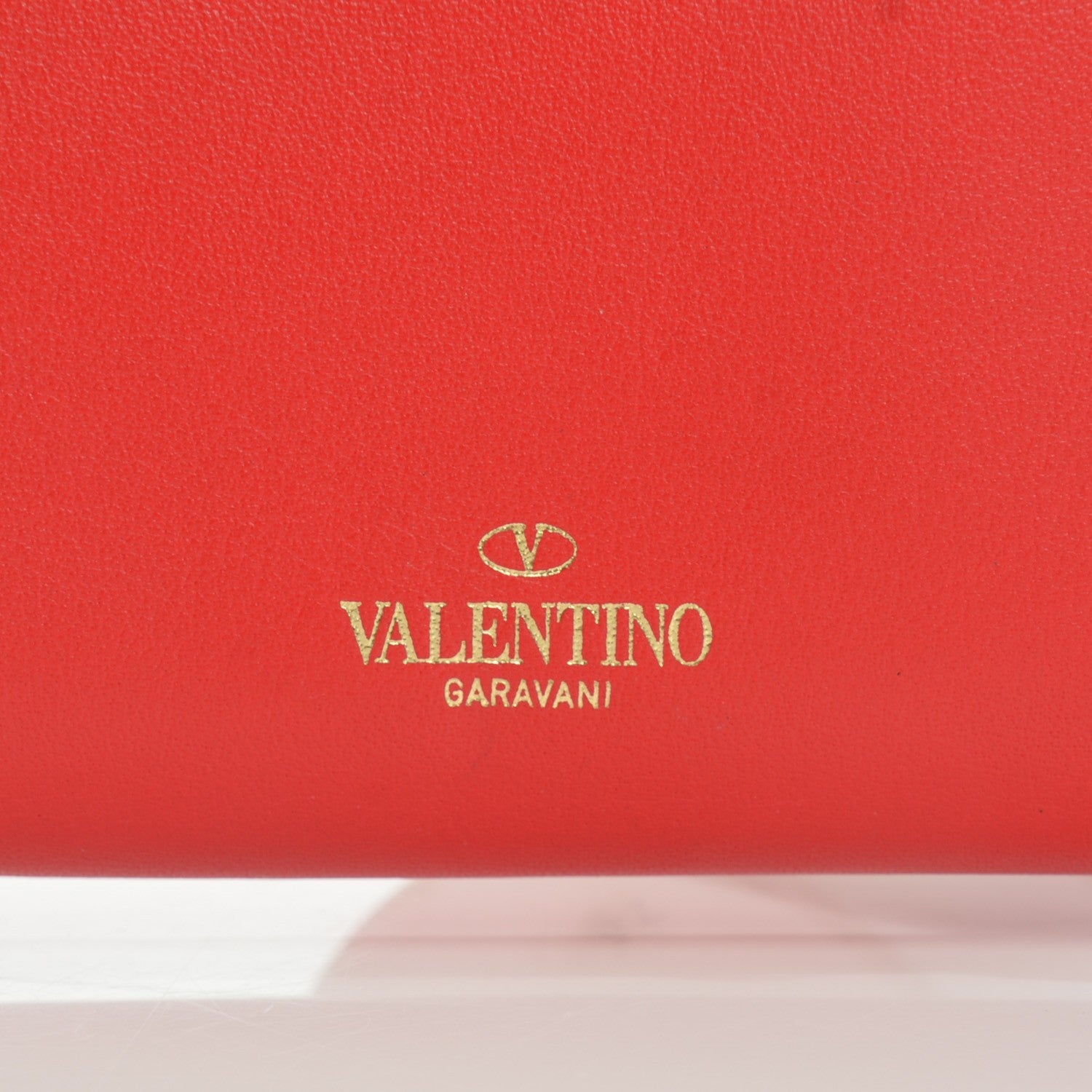 Valentino Garavani Calfskin Rockstud Wristlet Wallet Phone Case Deep Orange 4 of 8