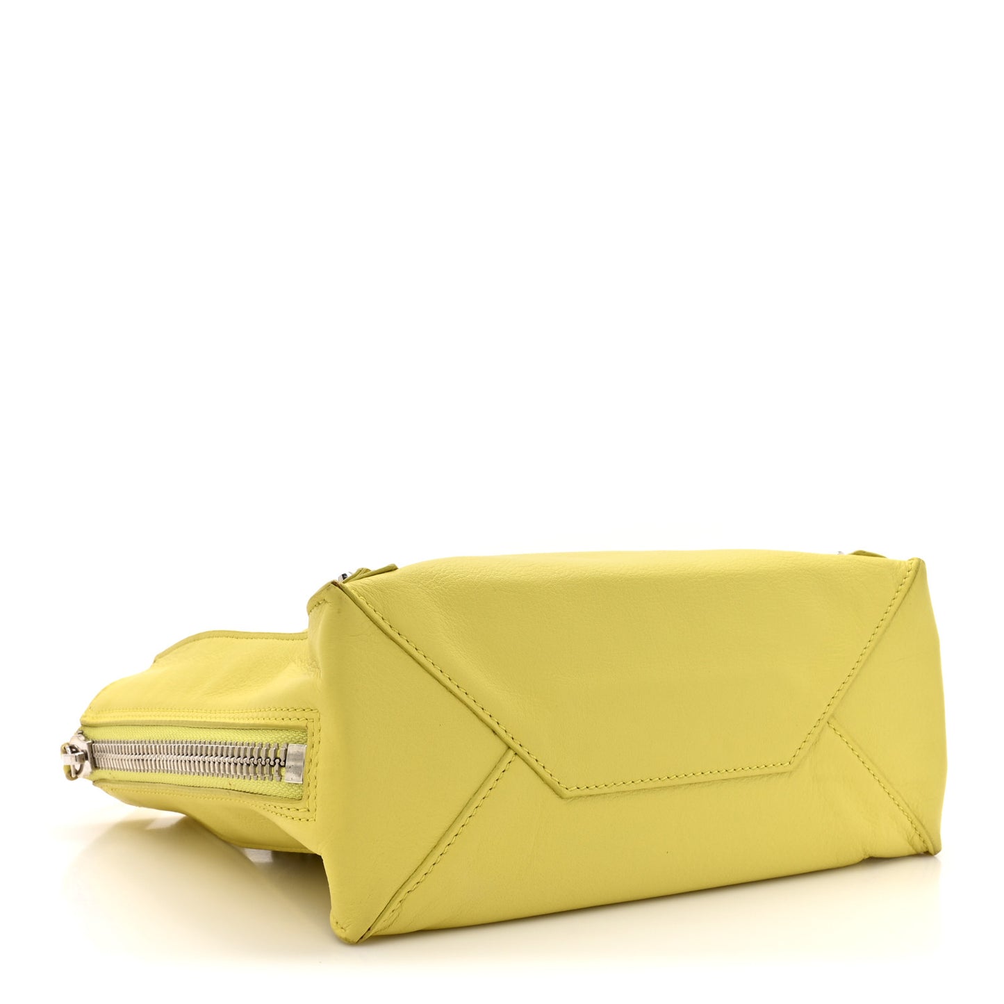 Calfskin Papier Mini A4 Jaune Poussin