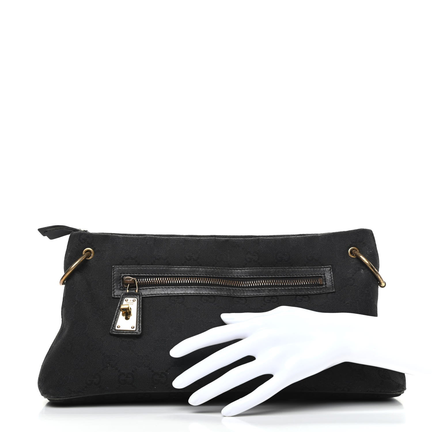 Gucci Monogram Chain Ellington Handbag Black 2 of 7
