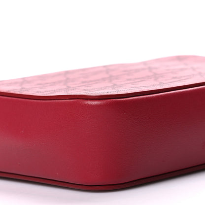 Christian Dior Calfskin Oblique Galaxy Perforated World Tour Messenger Pouch Red White 10 of 10