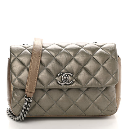 Chanel Metallic Calfskin Quilted Mineral Nights Mini Flap Bronze 1 of 12
