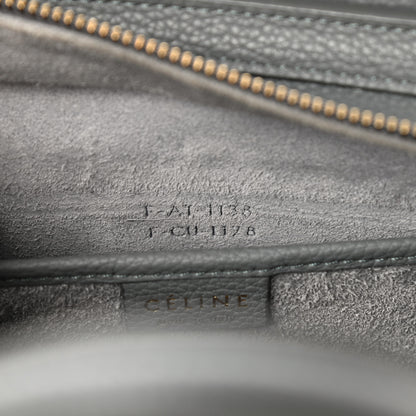 Celine Baby Drummed Calfskin Nano Luggage Kohl 7 of 10
