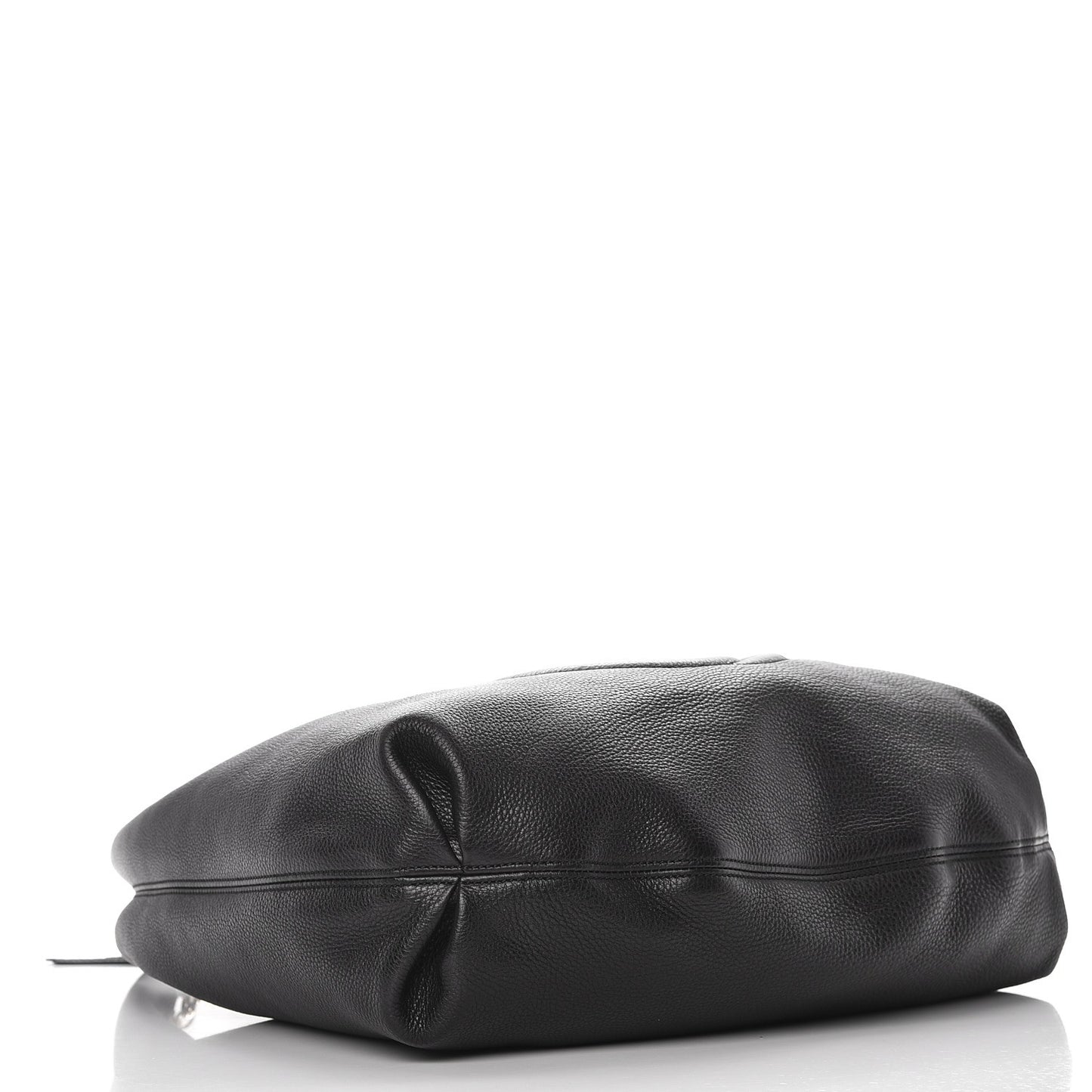 Pebbled Calfskin Soho Hobo Black