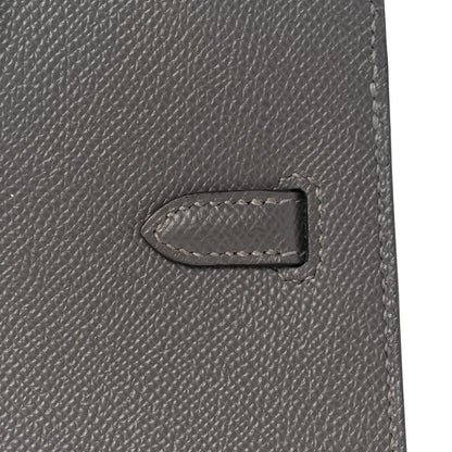 Hermes Epsom Birkin Sellier 25 Etain 12 of 35