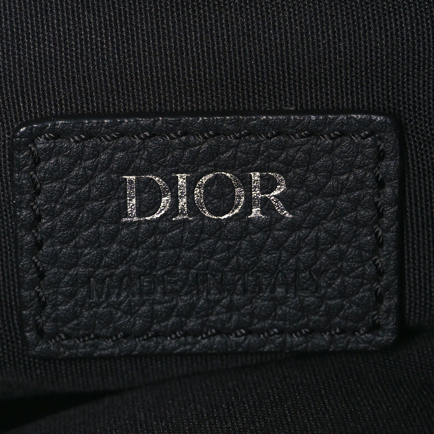 Oblique Mens Saddle Bag Black Blue