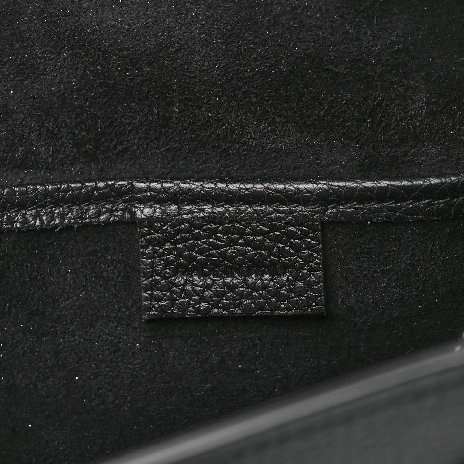 Celine Drummed Calfskin Nano Luggage Black 6 of 12