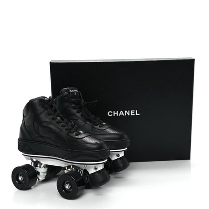 Chanel Calfskin Womens Roller Skates 38 Black 11 of 11