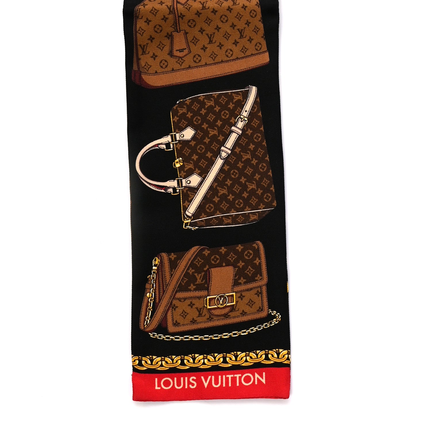 Louis Vuitton Silk Monogram Tribute To Bandeau Marron 2 of 2